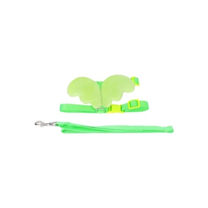 Zgarda ajustabila pentru rate si gaini, lesa pentru plimbare in aer liber