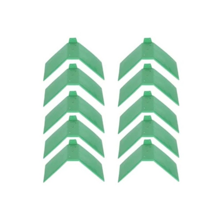 Set 10 suporturi pentru pasari, verzi, antiderapante