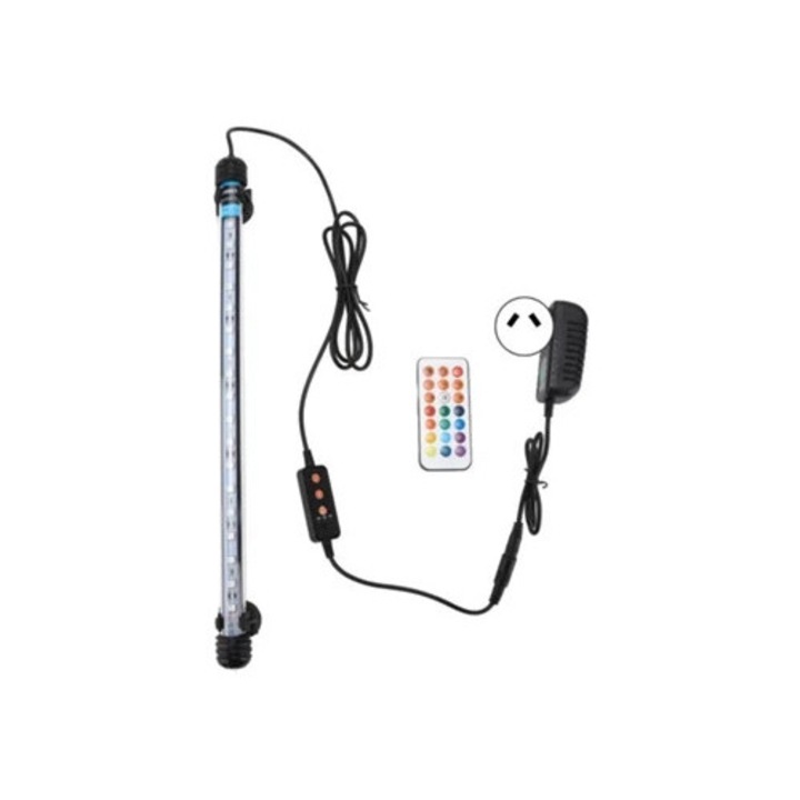 Lumina submersibila LED pentru acvarii, temporizator ajustabil, 110-240V