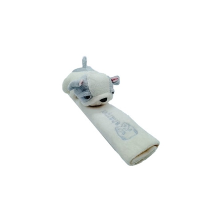 Protectie pentru centura de siguranta, 23cm, Alb/Albastru