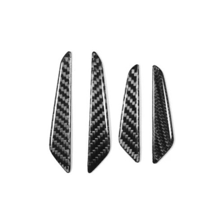 Set 4 protectii pentru marginea usilor auto, reflectoare decorative, multicolor