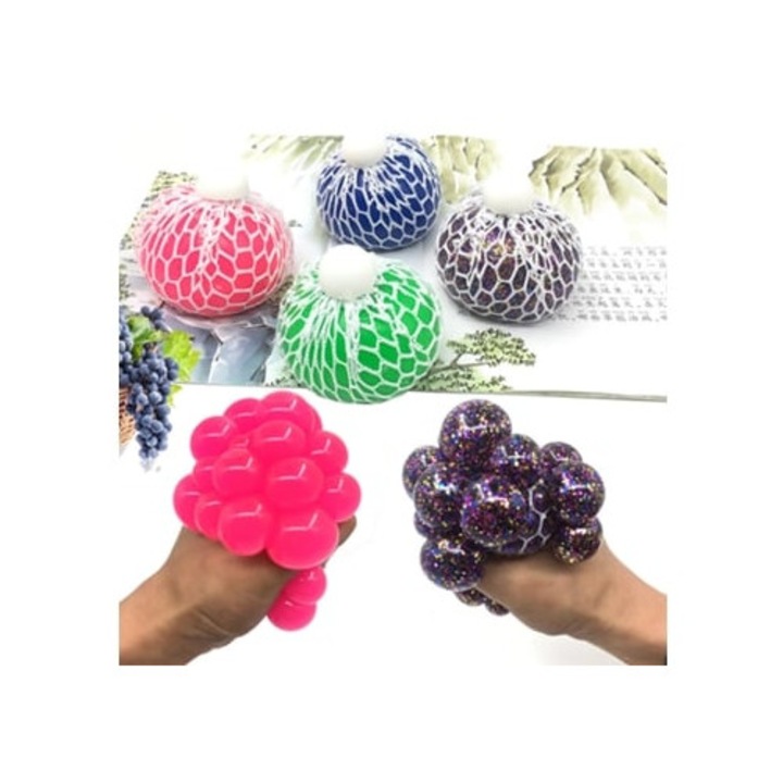 4 darabos hálós squishy labda készlet relaxációhoz, interaktív játékok gyerekeknek, többszínű