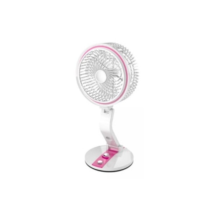 Ventilator cu panou solar, 7 inch, 4 culori, ventilator USB reincarcabil