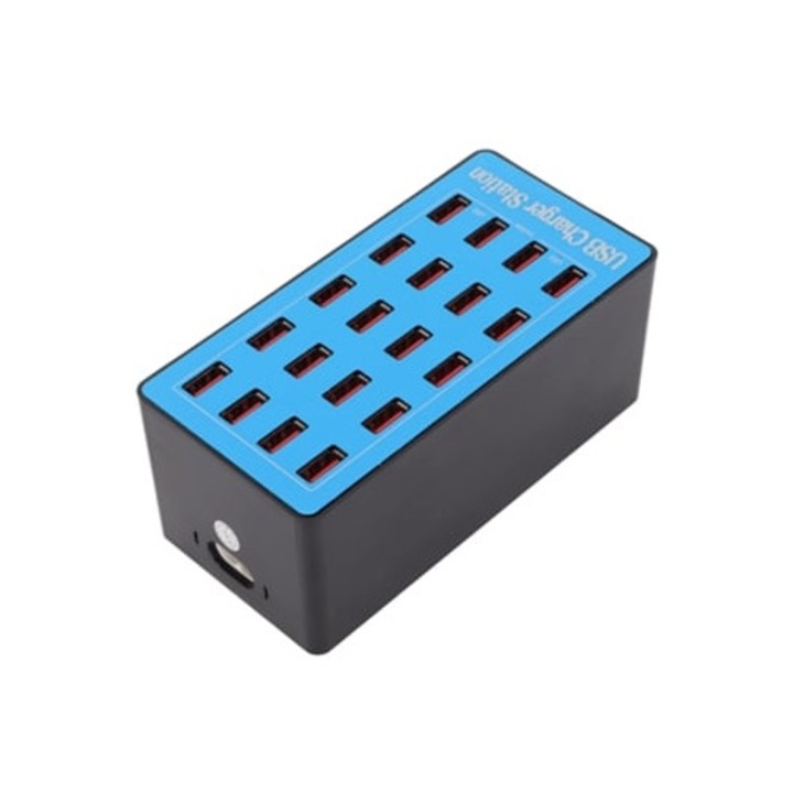 Statie de incarcare USB cu 20 porturi, 5V 20A, 100W