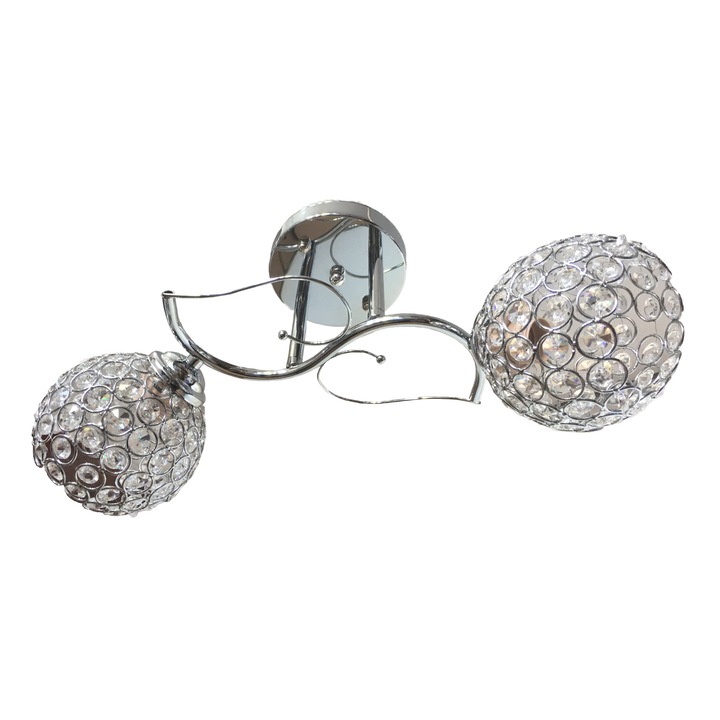 Lustra Julia 6133/2 fluture, 2*60w, e27, cristal