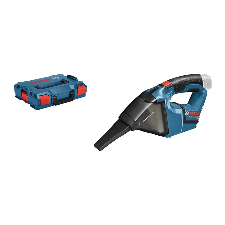 Aspirator de mana Bosch Professional 12V, filtru plisat, duza ingusta, L-Boxx