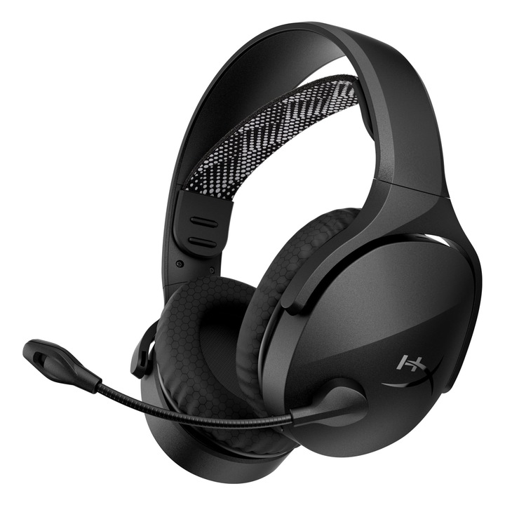 HyperX Cloud Jet vezeték nélküli gamer fejhallgató, 2,4 GHz és Bluetooth, 40 mm-es driverek, fekete