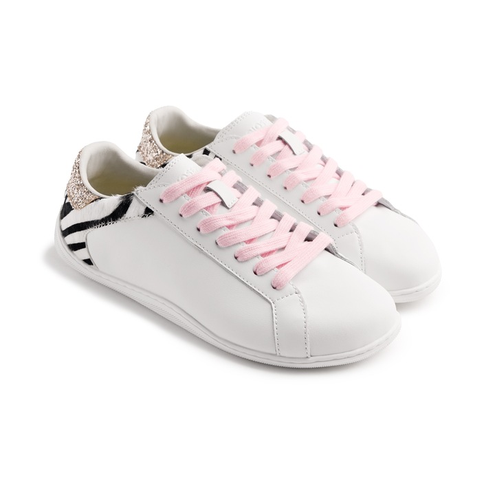 Gioseppo, Pantofi sport low-cut din piele, Negru/Alb optic