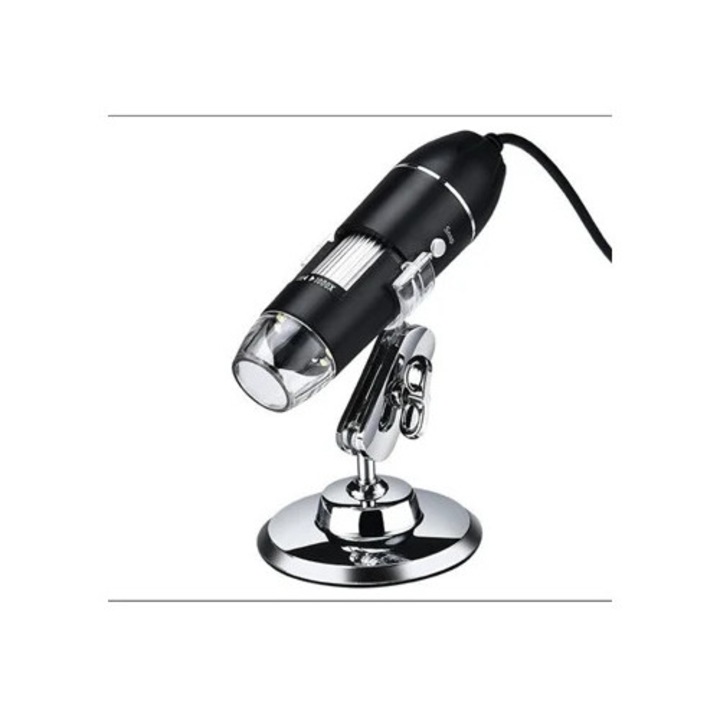 Microscop digital 1600x cu lumina LED ajustabila portabil