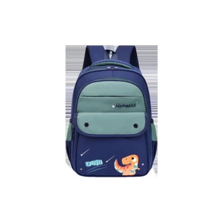 Gyermek utazótáska, dinoszaurusz mintával, zöld