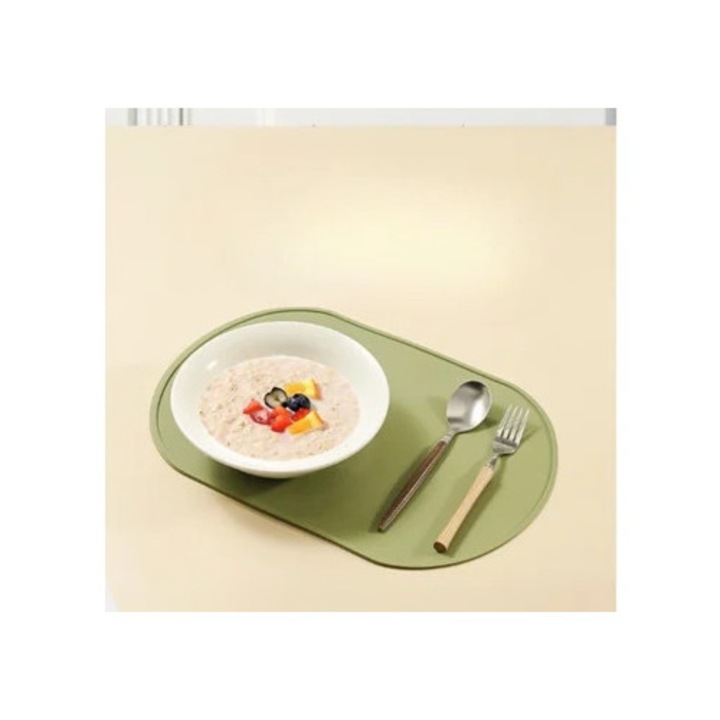 Servete de masa din silicon, rezistente la apa si ulei, stil occidental, set