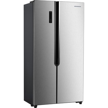 Side by side Heinner HSBS-H442NFXE++, 436 l, No Frost, Clasa E, Display, functie smart, Congelare si racire rapida, H 177 cm, Aspect inox Side by side Heinner HSBS-H442NFXE++, 436 l, No Frost, Clasa E, Display, functie smart, Congelare si racire rapida, H 177 cm, Aspect inox