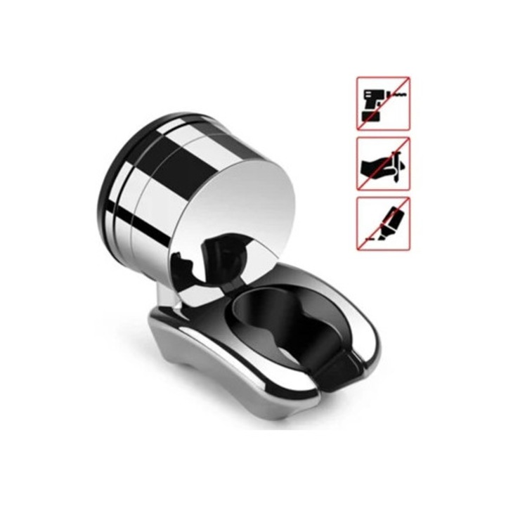 Suport pentru cap de dus, ABS cromat, ajustabil, impermeabil, instalare autocebanta