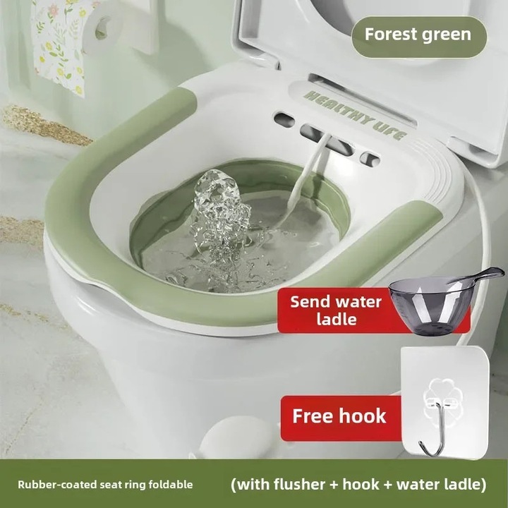 Összecsukható WC-ülőke, tartós kerámia, kompakt kialakítás, A2