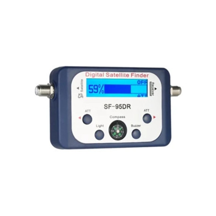 Cautator de satelit digital, mini, cu ecran LCD, cu busola