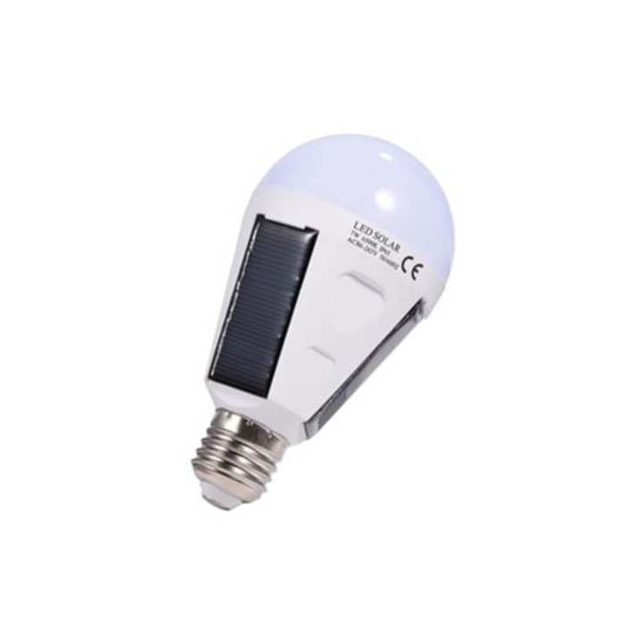 LED соларна аварийна лампа, силно осветление, икономичен дизайн, преносима, водоустойчива