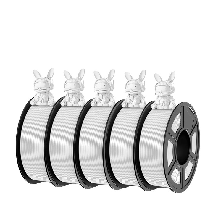 Filament 3D, 5KG Easy ABS, fehér, ütésálló, kompatibilis a legtöbb 3D nyomtatóval