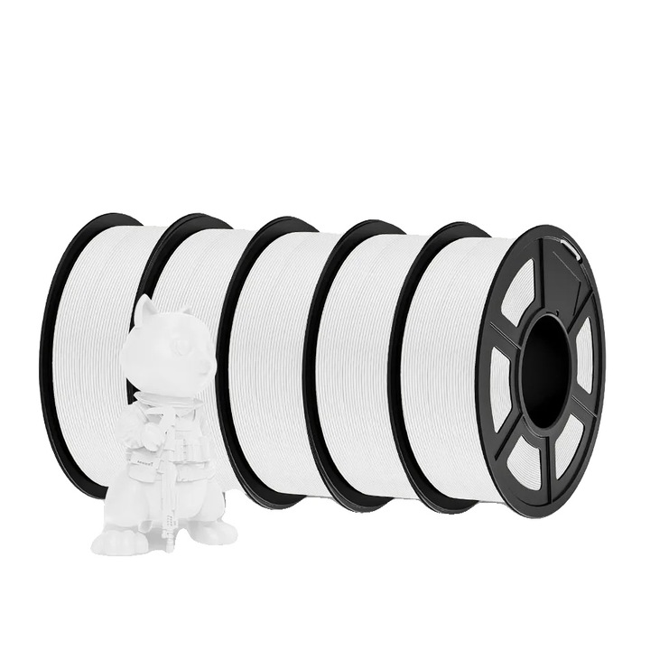 Filament 3D, ABS, fehér, 5KG, 1.75mm