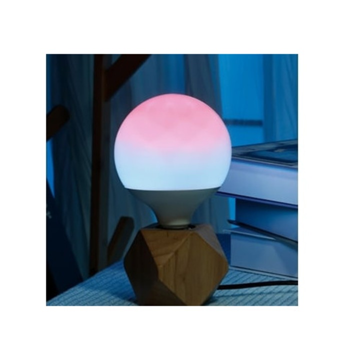 Bec Smart E27 G120 RGB Gradient, 4.9W, compatibil cu Alexa