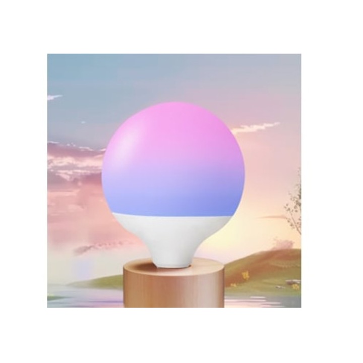 Bec Smart LED E27 G120 18W RGBW, 16 milioane culori, cu telecomanda