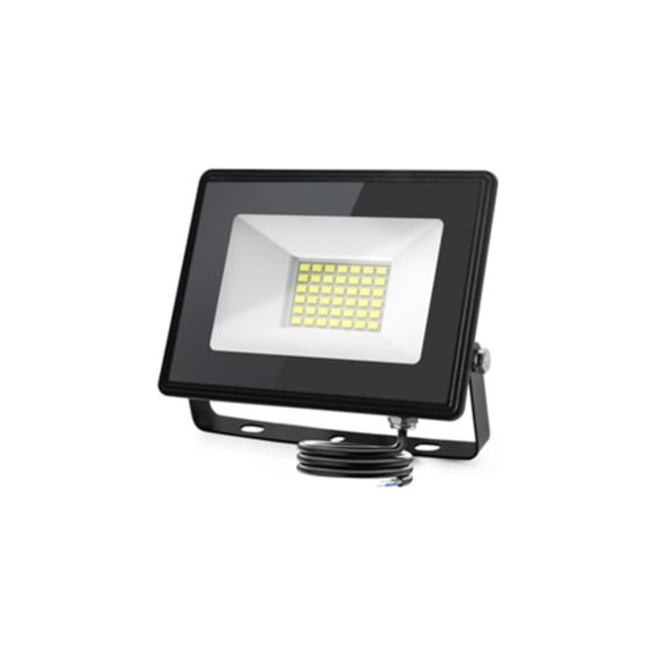 Proiector LED exterior 30W, 3160 Lumen, 6500K alb rece, IP65, Aigostar