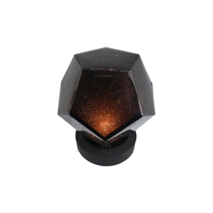 Lampa de proiectie LED pentru masa, atmosfera romantica, neagra