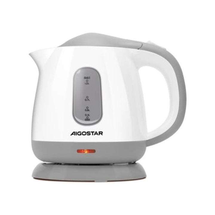 Vízforraló AIGOSTAR Juliet 1L 1100W, kettős vízszintjelző, kivehető vízkőszűrő, 360°-ban forgatható alap