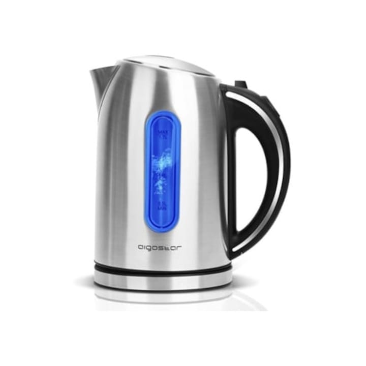 Fierbator electric AIGOSTAR Elfin 1L 2200W, sticla borosilicata, lumina LED