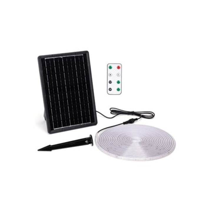 Benza LED 10m, 600 LED-uri, lumina calda, impermeabil IP65, cu telecomanda