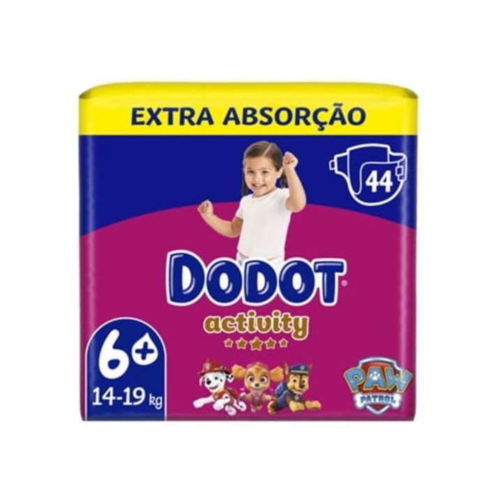 Pelenka DODOT szett 44 db, gyermekeknek +14kg, T6+