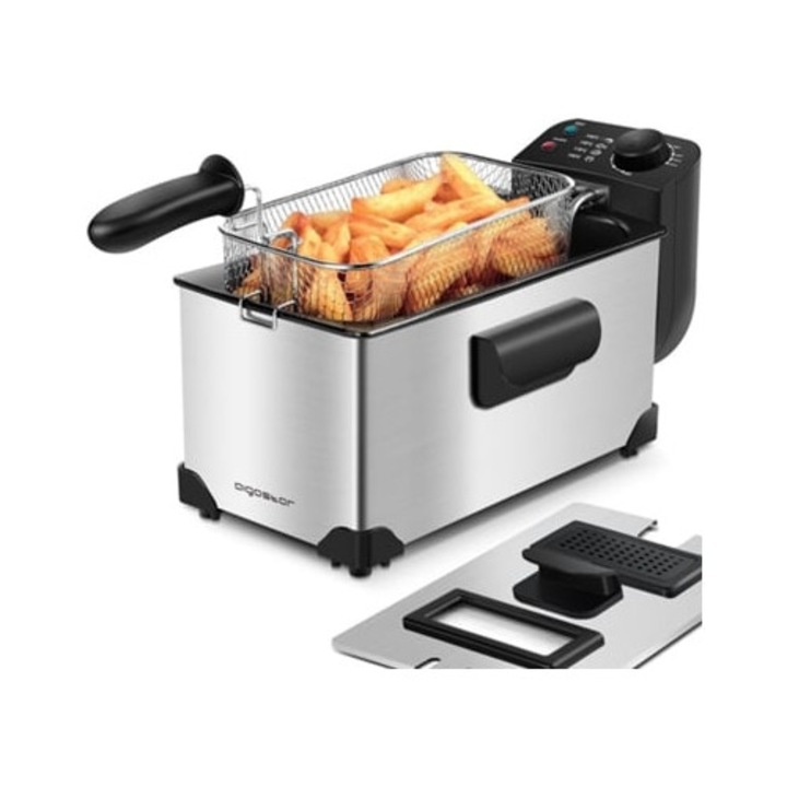 Friteuza cu ulei AIGOSTAR, 3L, inox