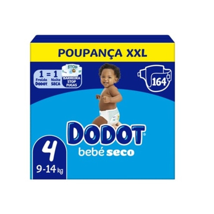 Pelenka DODOT T4 9-14kg, 164 db-os készlet