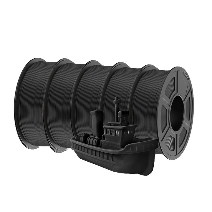 Filament 3D, PLAYG 5Black, PETG, 1.75mm, 200-250°C, 60-80°C