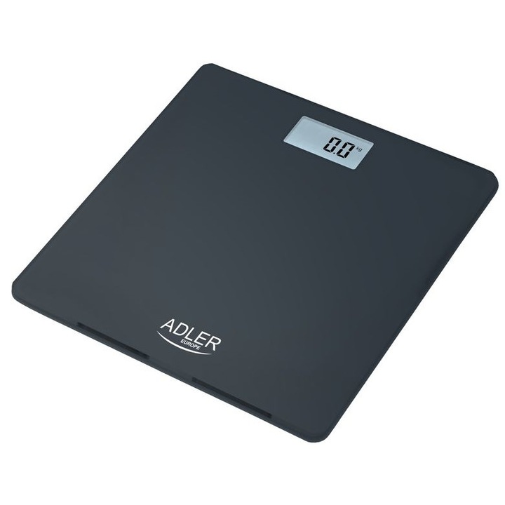 Кантар Adler LCD, Електронен, Черен, 150кг
