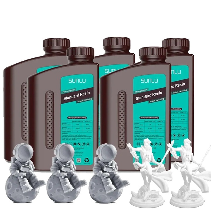 Gyanta 3D, 2Fehér 3Szürke, nagy pontosságú, szagtalan, 5kg