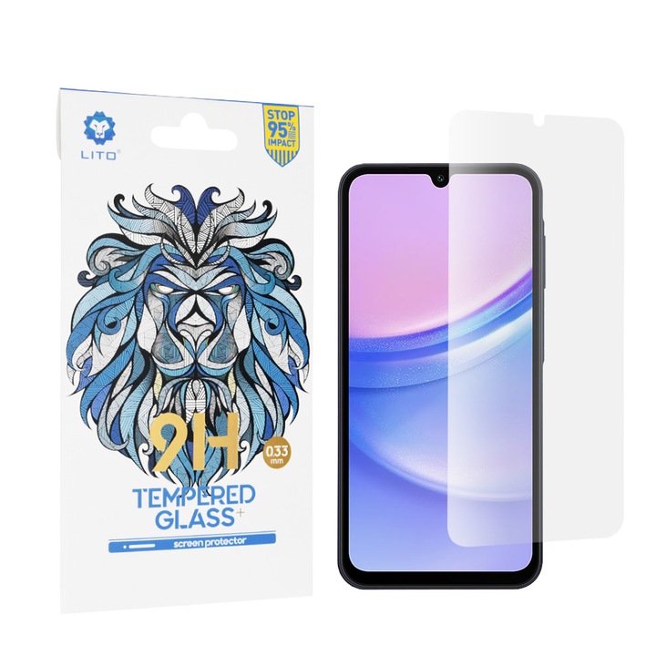 Folie pentru Samsung Galaxy A15 5G, Full display, Sticla, Lito, Transparenta