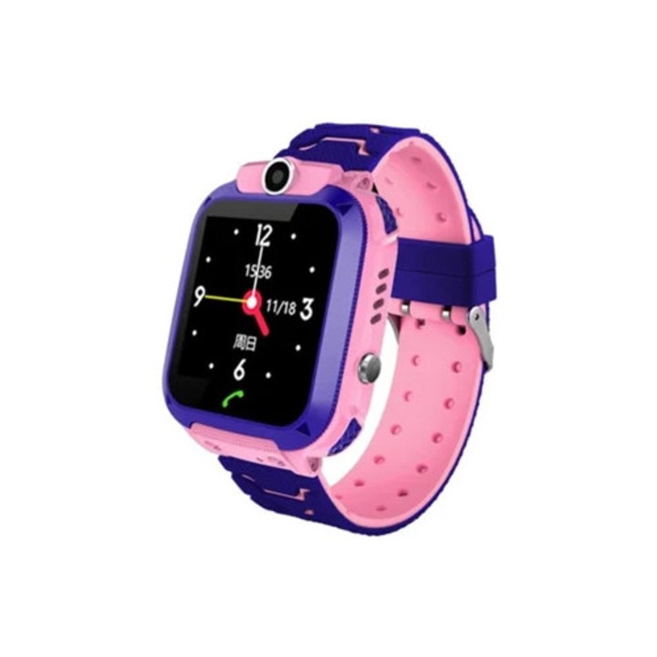 Q12 okosóra, vízálló, rózsaszín, gyerekeknek