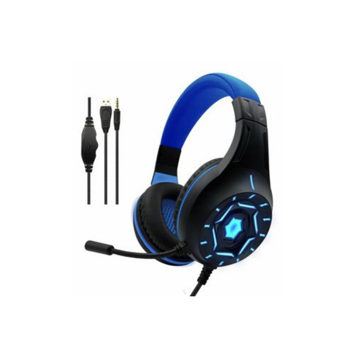 Casti PC G315, albastru, de gaming