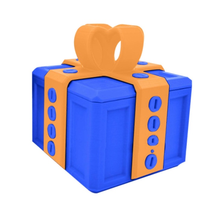 Забавна подаръчна кутия за съхранение, стандартен размер, 20 винта, синя