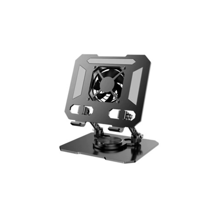 Suport racire multifunctional pentru laptop si tableta, ajustabil si pliabil, 30x25x10cm