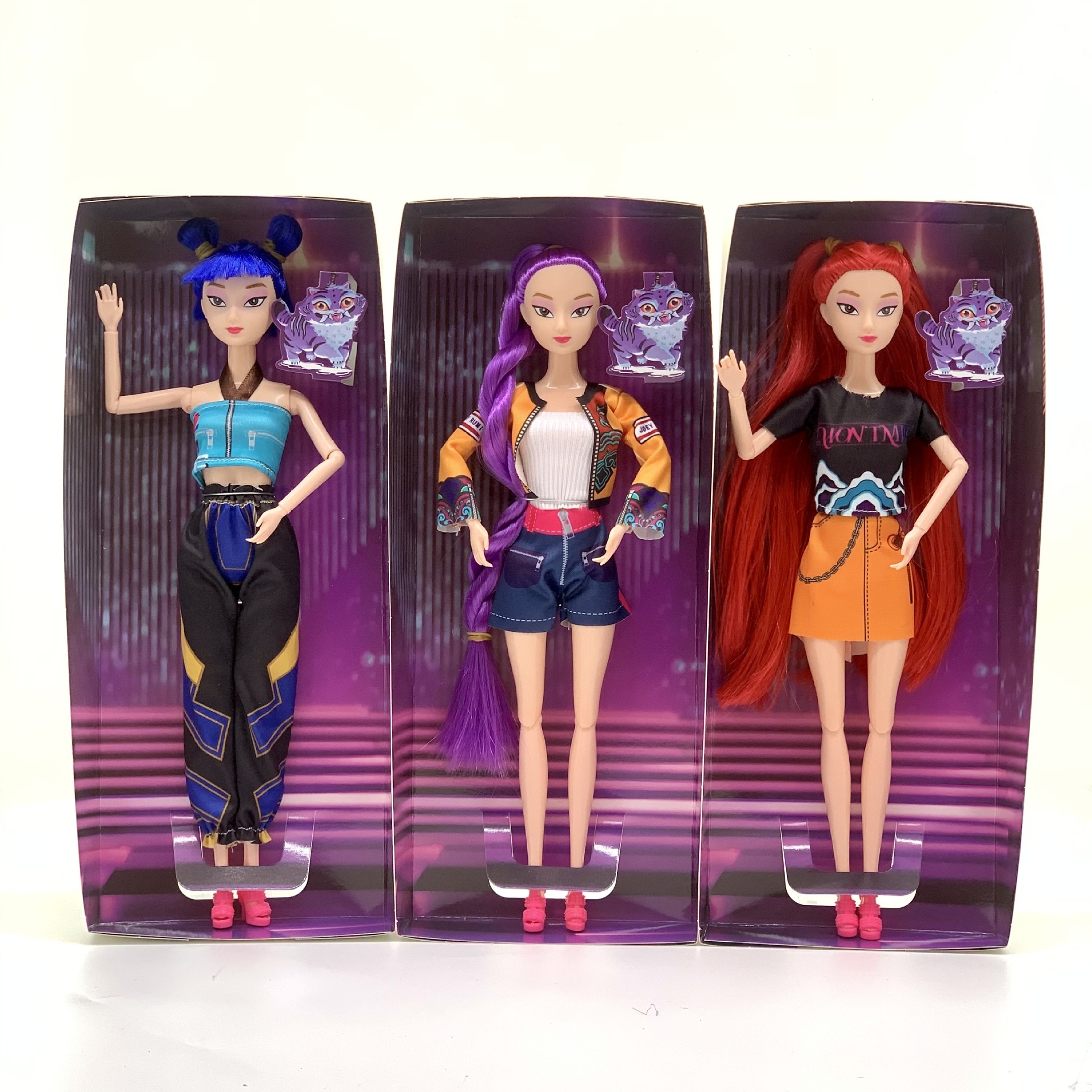 Set papusi anime K-POP Demon Hunter Girl, 3 piese, PVC, roscata