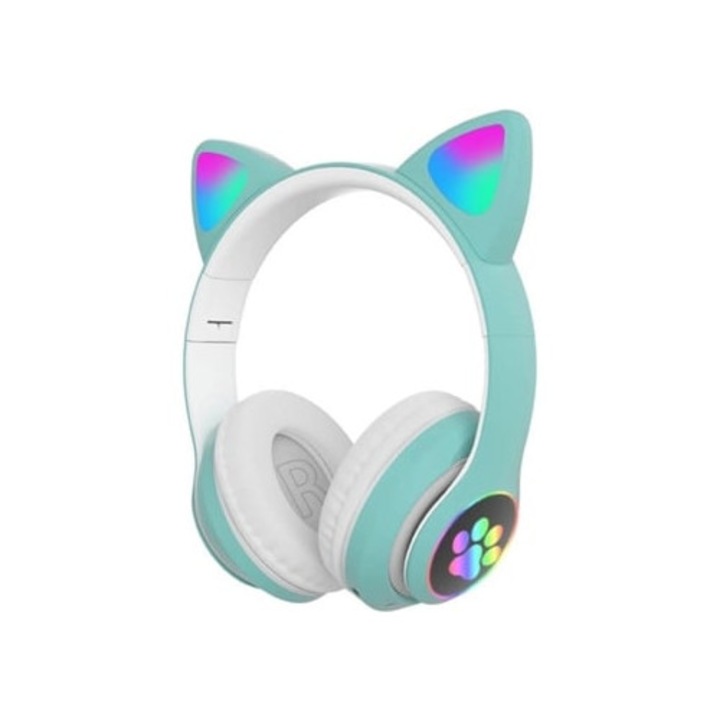 Vezeték nélküli fejhallgató AURVZV23MTURQUESA, zajszűrős, kék