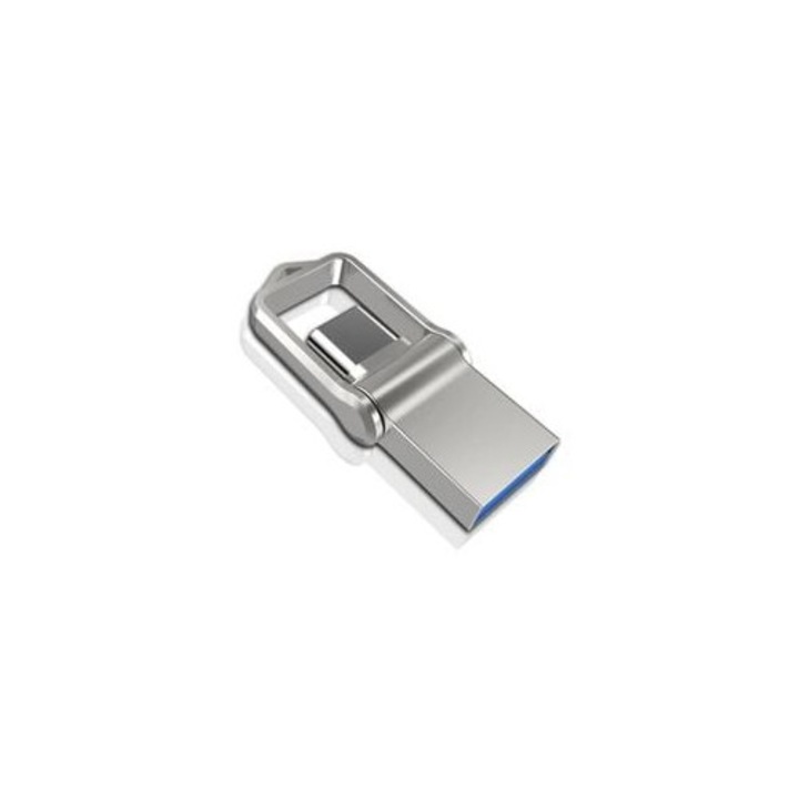Mini Pen Drive 128 Gb Fém Otg Type-C