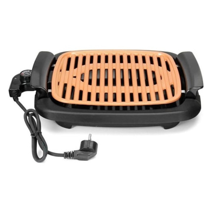 Gratar electric KLACK Smokeless, 1250W, cu rezistenta din cupru