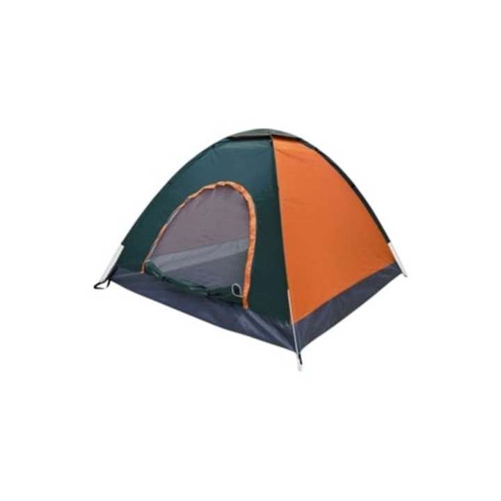 Cort camping Klack pentru 3-4 persoane, rezistent la apa si vant, 200x200x135cm