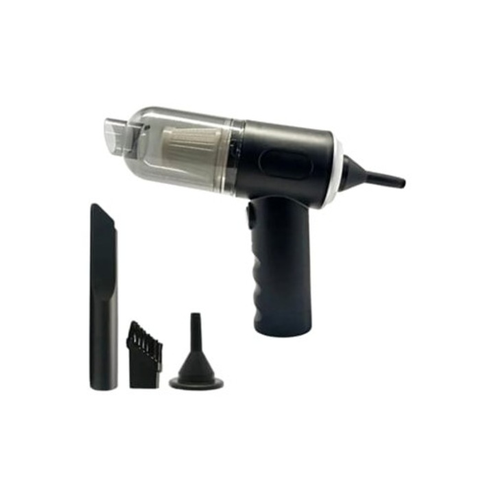 Aspirator auto Klack 3 in 1, curatare fara fir, colector de praf, pentru masina si acasa