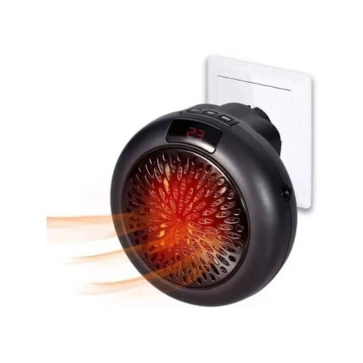 Fekete kerámia elektromos hősugárzó vezérléssel