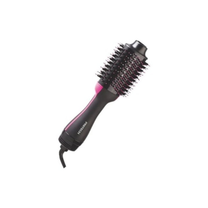 2 az 1-ben elektromos hajkefe 1200W, fekete + lila, készlet