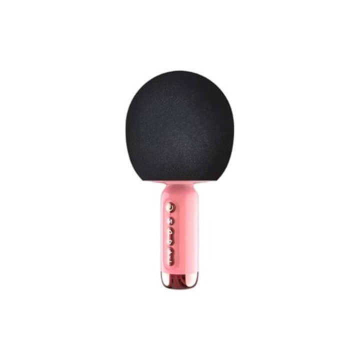 KLACK mikrofon karaoke hangváltóval, rózsaszín