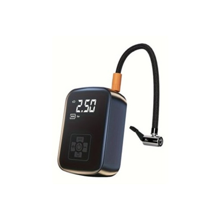 Compresor auto portabil Slowmoose, fara fir, compact, cu LED, oprire automata, multifunctional